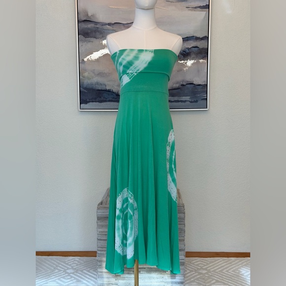 INC Tie-Dye Convertible Dress Strapless Studded Maxi 3-in-1 Summer Party - Picture 5 of 16